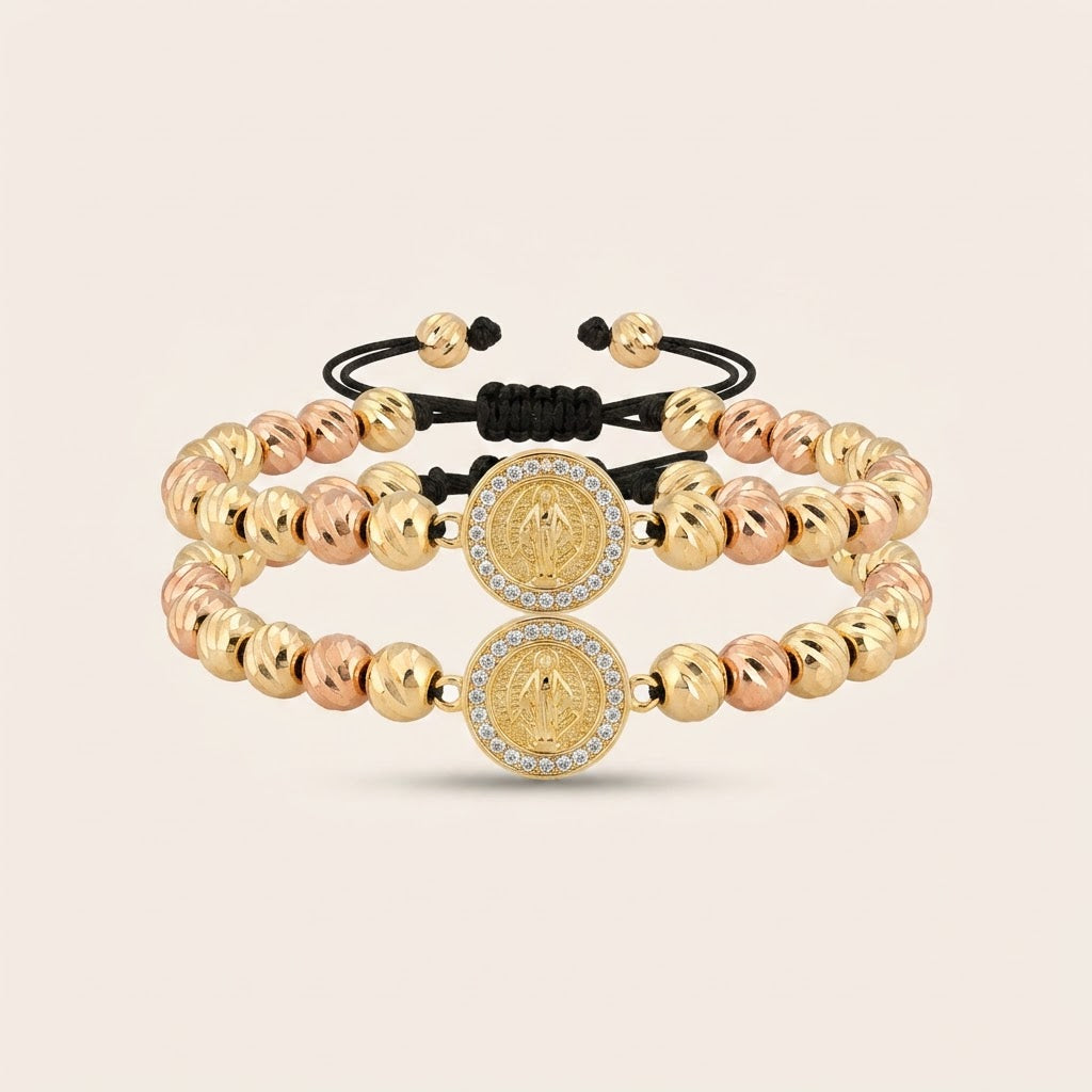 Pulseras San Benito Balin Rosa + Amaril