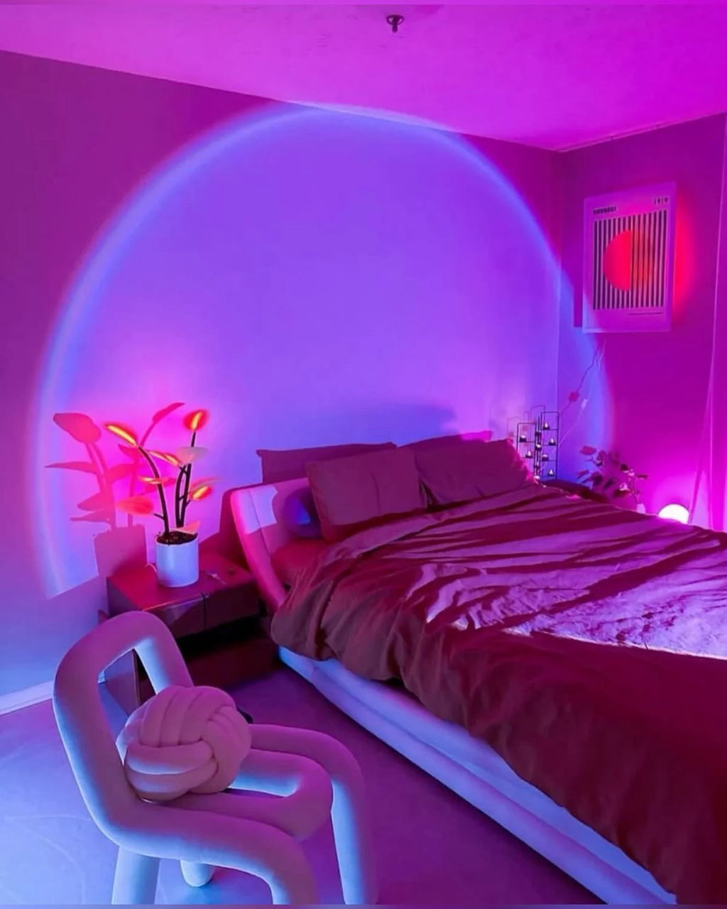 SUNSET LAMP — La Lámpara que Convierte tu Cuarto en un Atardecer