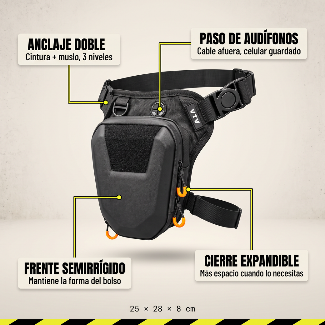 Dos bolsos Ruta Pack, uno de frente y otro de lado