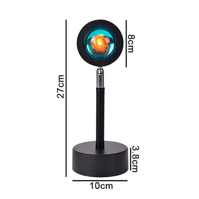 SUNSET LAMP — La Lámpara que Convierte tu Cuarto en un Atardecer