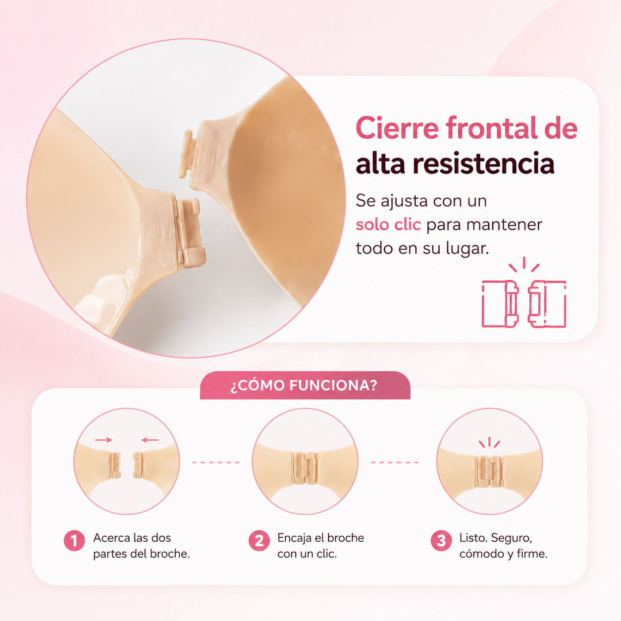 BRASIER SILICONA INVISIBLE BROCHE ESCOTE