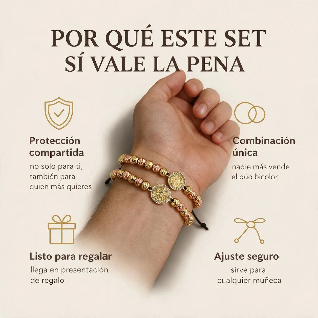 Por qué el Set Dúo de Fe vale la pena: protección compartida, combinación única, listo para regalar, ajuste seguro