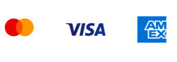 Mastercard, Visa, American Express
